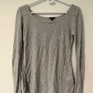 Express Grey Long Sleeve Sweater